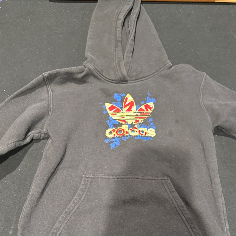 Adidas Kids Hoodie with Multicolor Logo